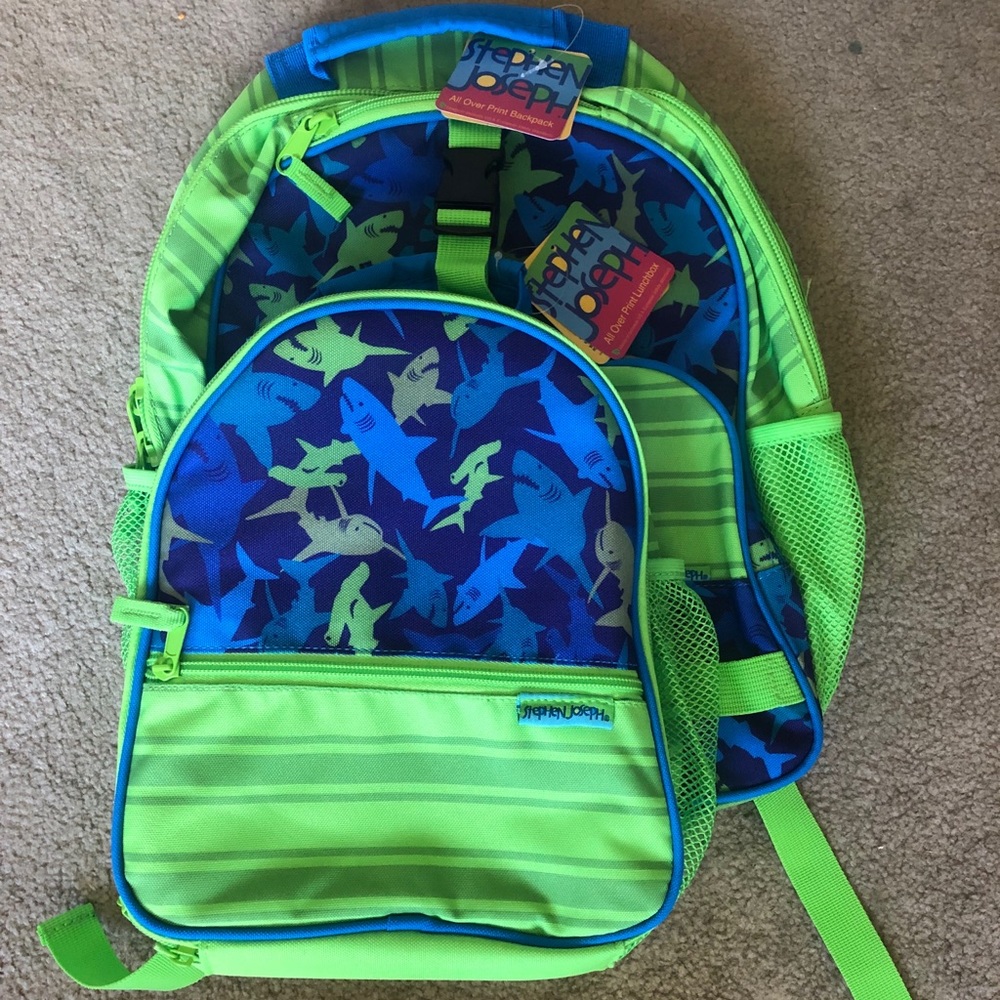 Back pack and lunch box
